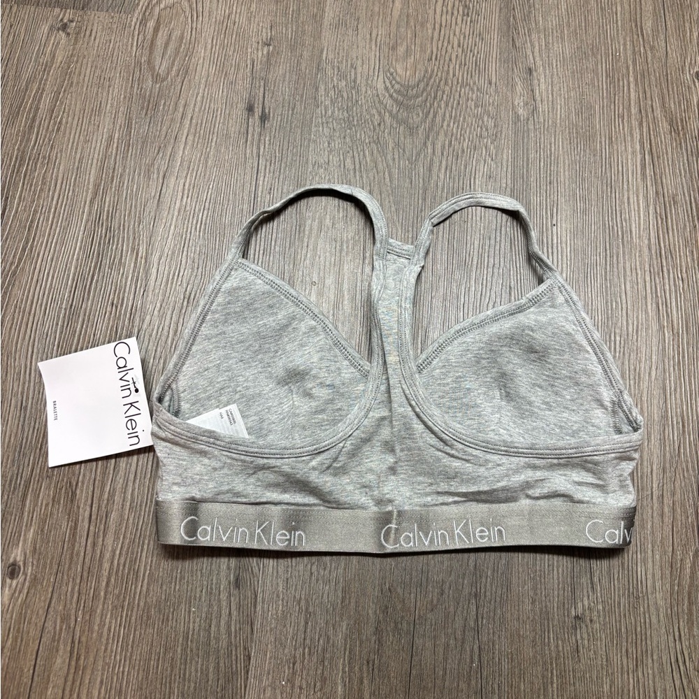 Calvin Klein Gray Racerback Bralette - Picture 6 of 10